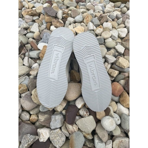 Foot So Port Suburban USA Shoe (930) Grey/beige Leather Mens 7.5B Vibram sole - Picture 5 of 7